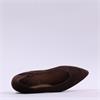 Paul Green Pointed Low Heel Ballet Flat - Brown Suede